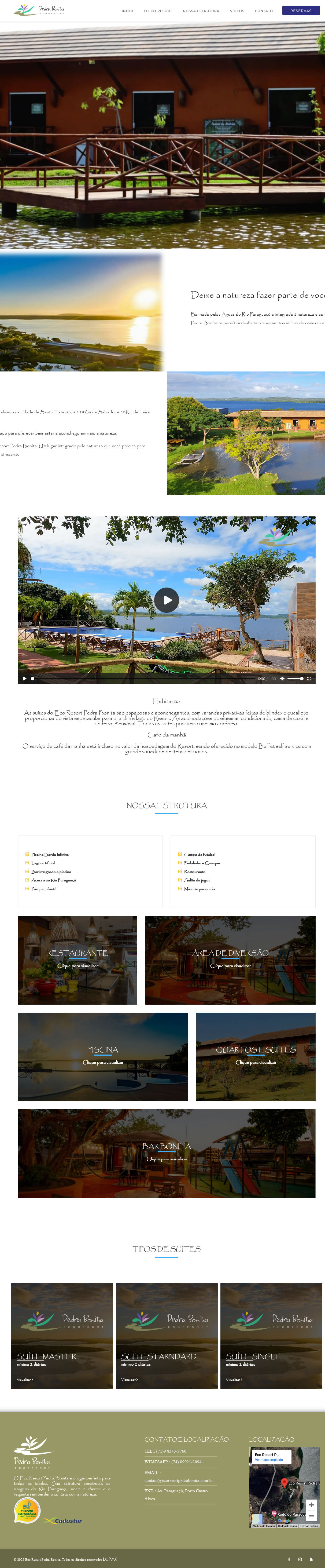 Criação de Landing Page - Eco Resort Pedra Bonita